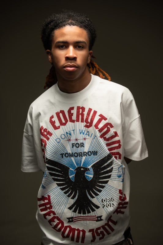 Freedom Isn’t Free – White Heavyweight Tee